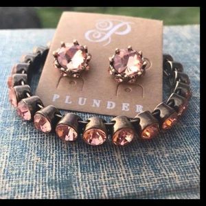 Bracelet and earrings set